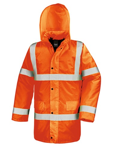 R-R218X-High Vis Motorway Coat